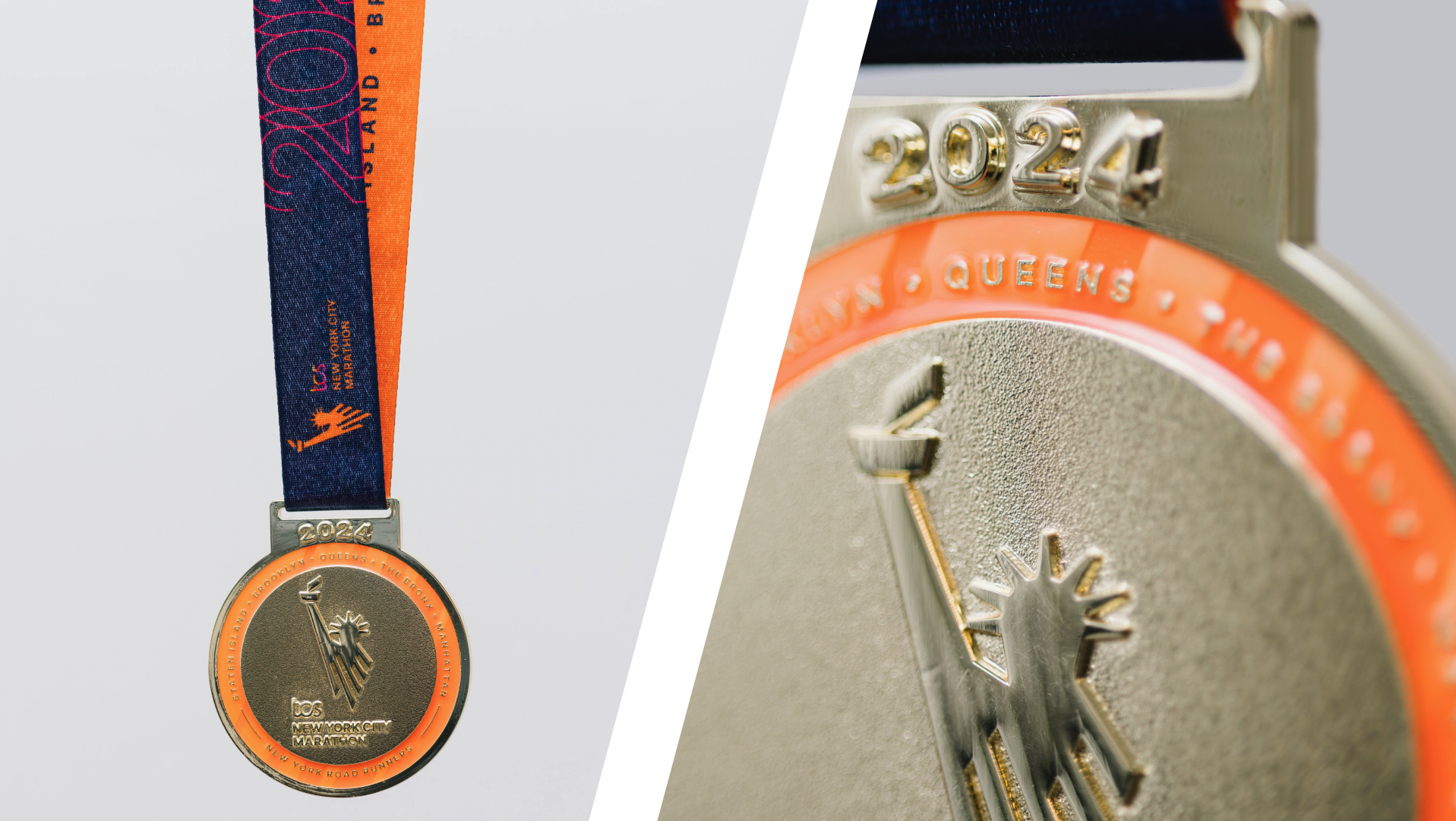 Así es la medalla del Maratón de Nueva York 2024
