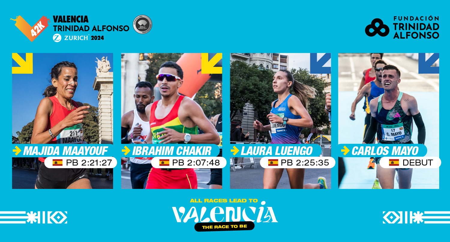 Elite española en el Maratón de Valencia Trinidad Alfonso Zurich. Elite española en el Maratón de Valencia Trinidad Alfonso Zurich.