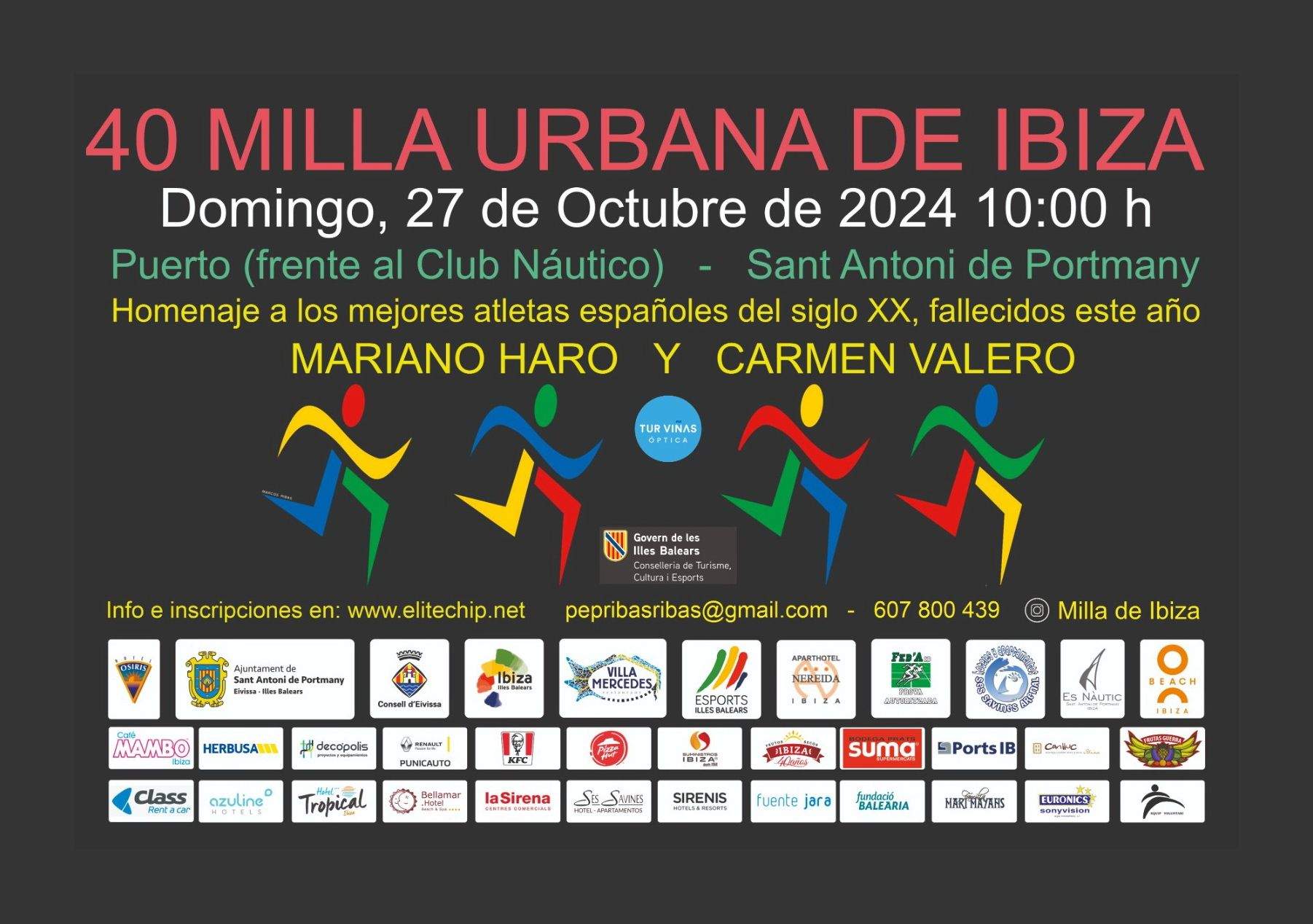 La Milla Urbana Isla de Ibiza cumple este domingo 40 ediciones
