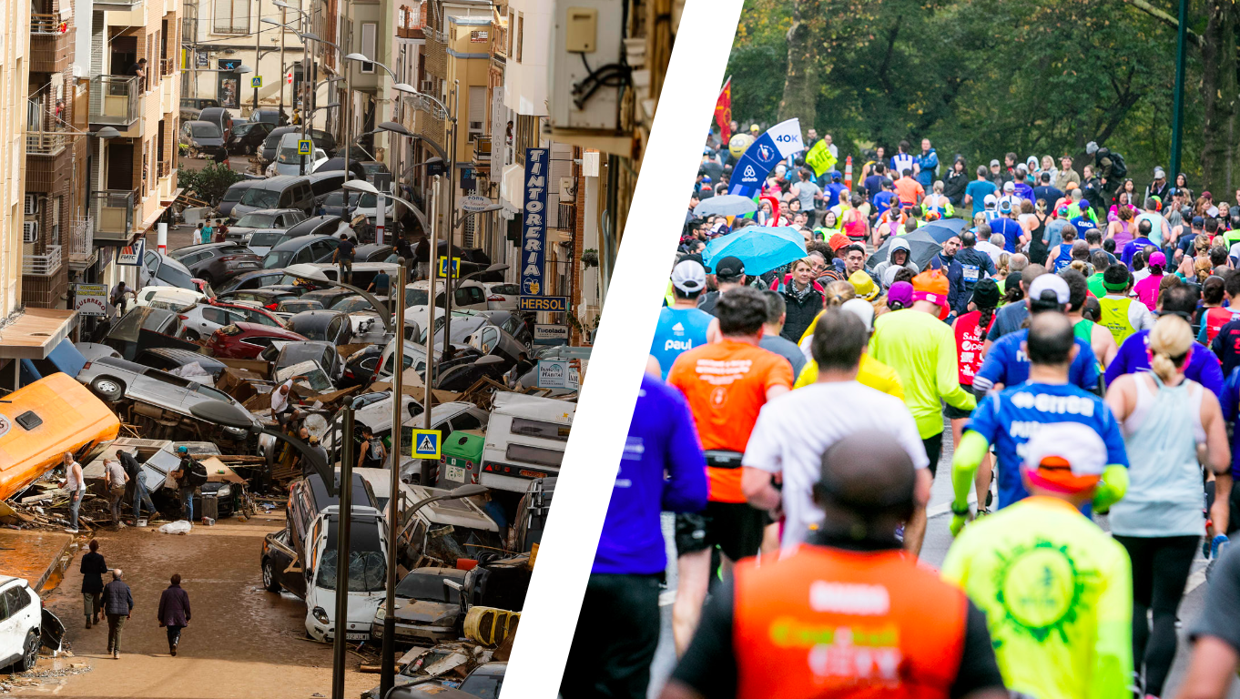 De Valencia a Madrid en plena DANA para viajar a Nueva York y correr el maratón.