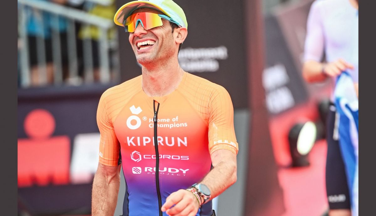 La felicidad de Marc Roig tras acabar el Ironman de Calella 2024