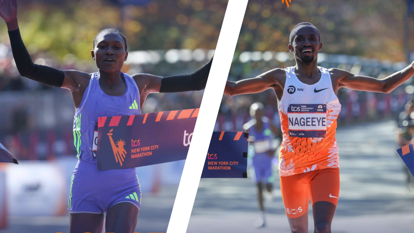 Abdi Nageeye y Sheila Chepkirui, vigentes campeones del Maratón de Nueva York, defenderán sus títulos el próximo 2 de noviembre. NYCM