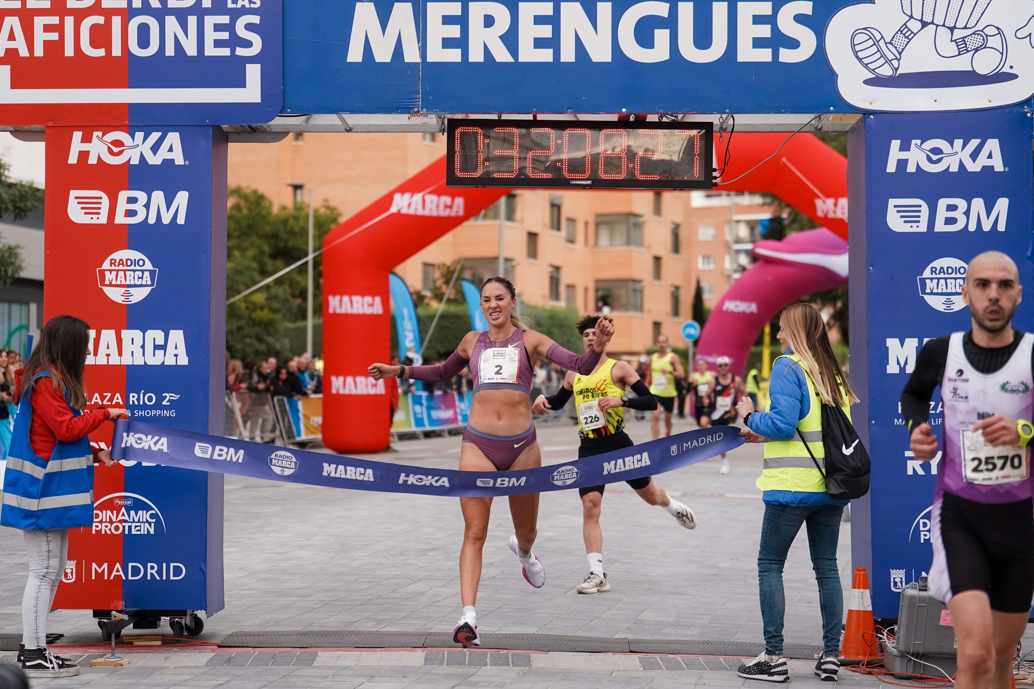 Lucía Rodríguez, ganadora femenina del Derbi de la Aficiones