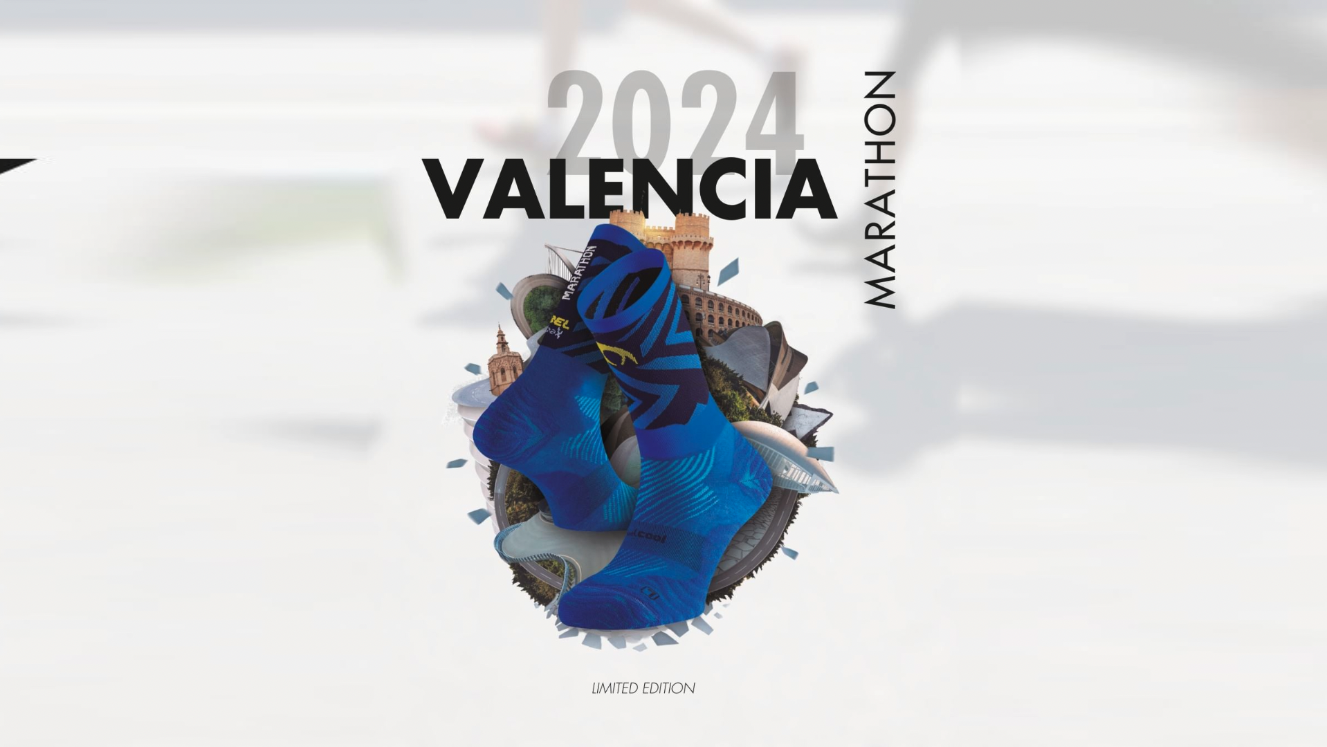 Lurbel presenta unos calcetines edición especial Maratón de Valencia.
