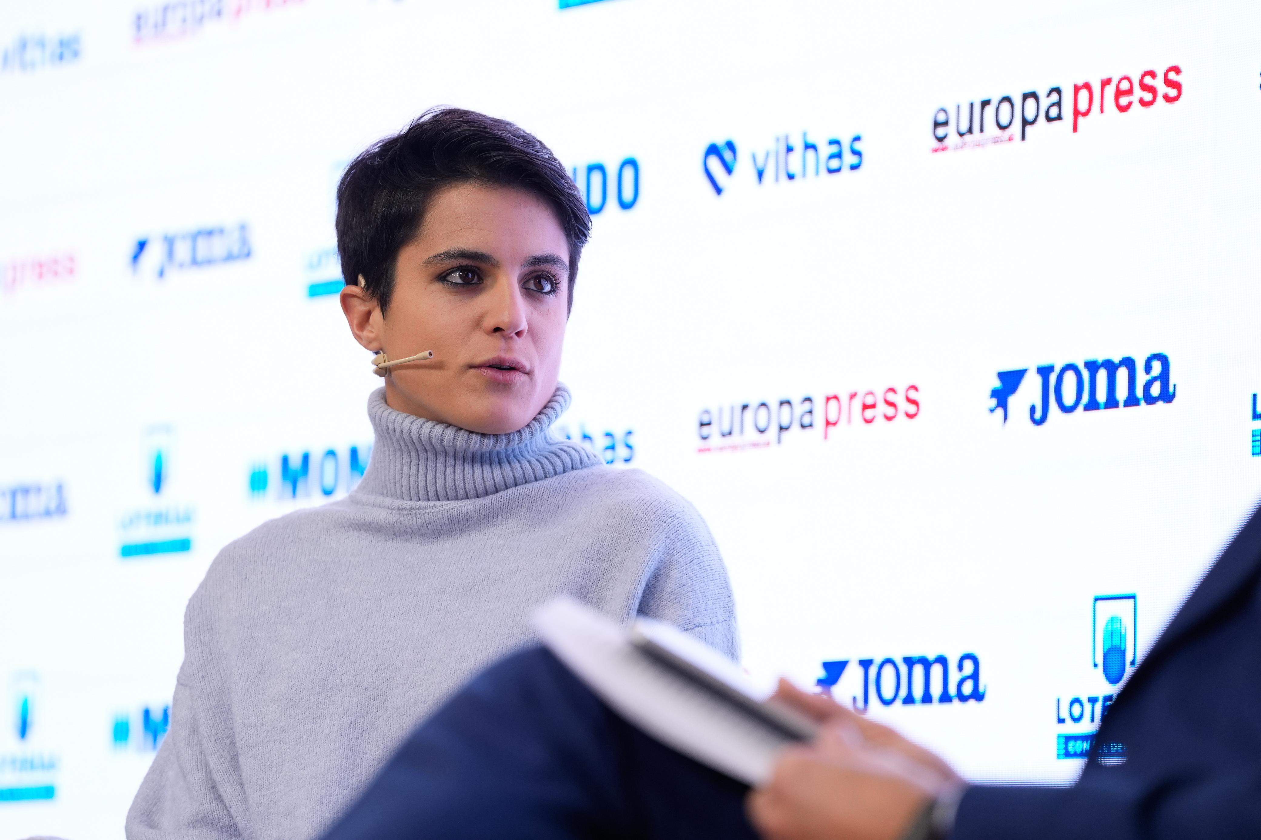 María Pérez fue la protagonista de la última edición de los Desayunos Deportivos de Europa Press. ÓSCAR J.BARROSO / EUROPA PRESS