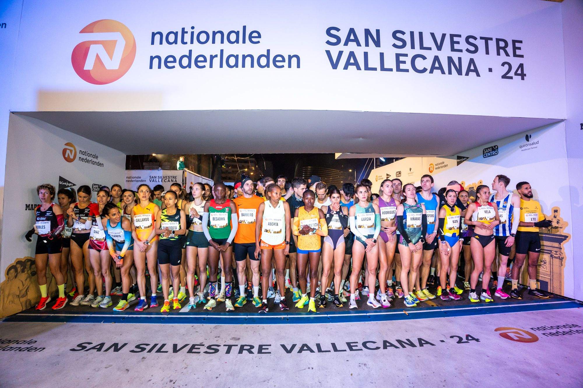 Una imagen de la salida de la Nationale-Nederlanden San Silvestre Vallecana Internacional 2024. LAST LAP
