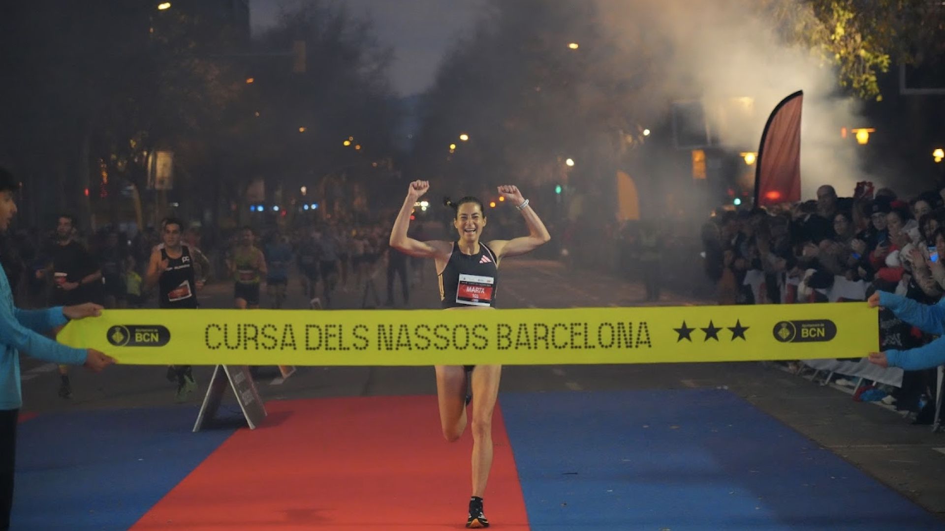 Marta Galimany triunfando en la Cursa dels Nassos 2024 pocos meses después de dar a luz. ZIAO. Marta Galimany triunfando en la Cursa dels Nassos 2024 pocos meses después de dar a luz. ZIAO.