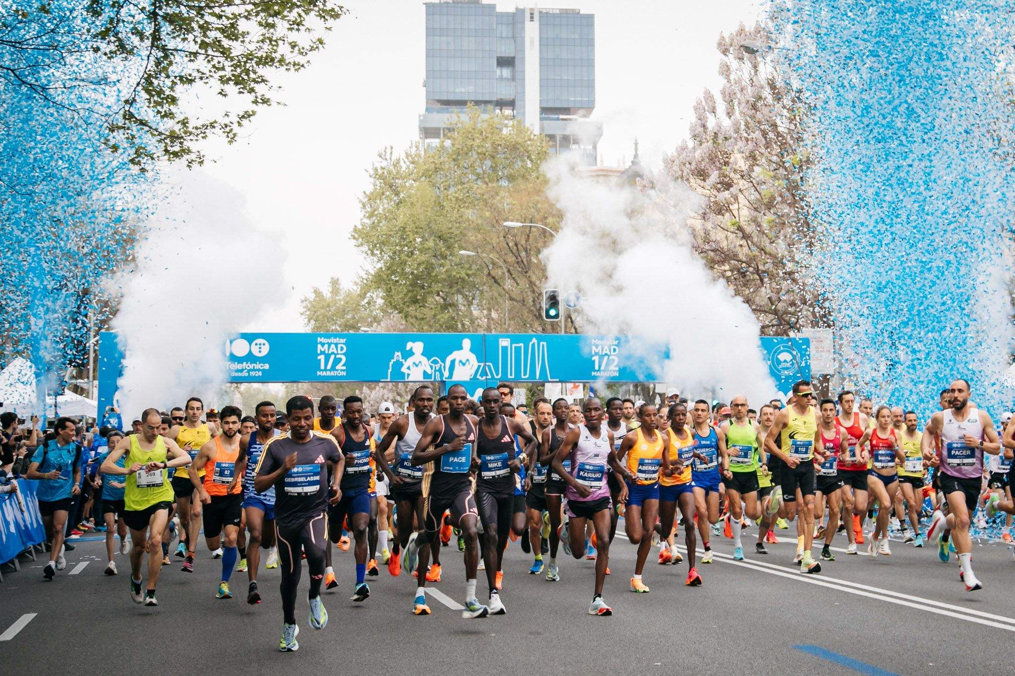 Imagen de la salida del Movistar Madrid Medio Maratón Imagen de la salida del Movistar Madrid Medio Maratón