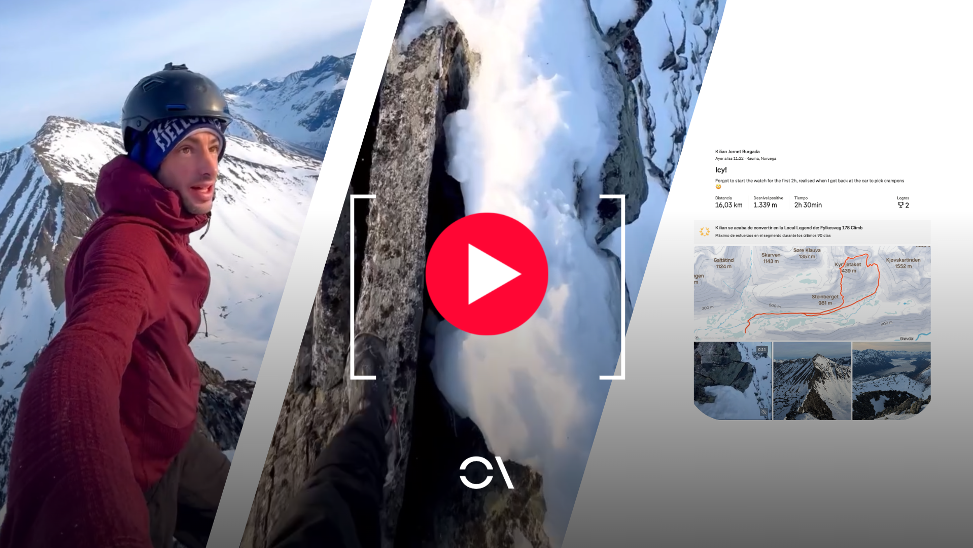 Espectacular vídeo de Kilian Jornet en terreno mixto en Noruega. Espectacular vídeo de Kilian Jornet en terreno mixto en Noruega.