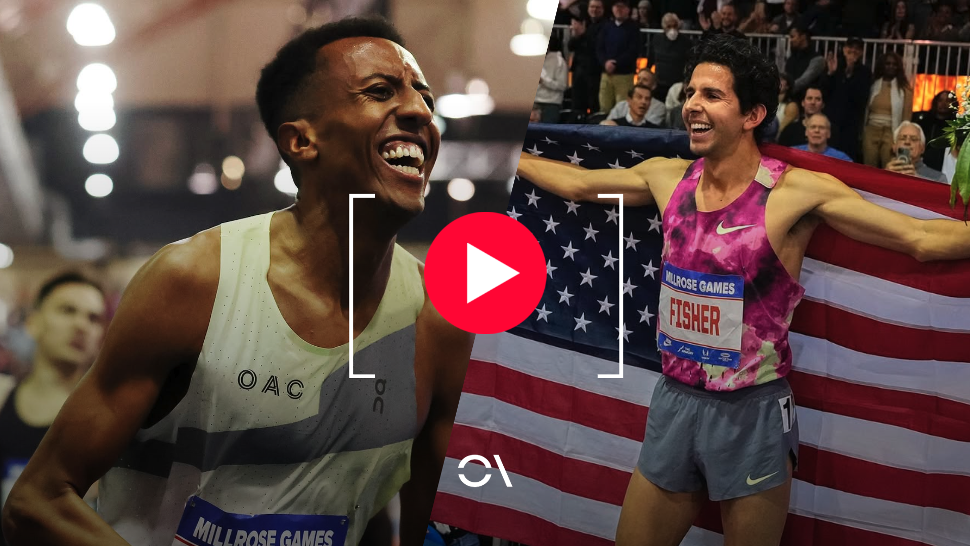 Los récords del mundo de Nuguse (milla) y Fisher (3000) en los Millrose Games de Nueva York. Los récords del mundo de Nuguse (milla) y Fisher (3000) en los Millrose Games de Nueva York.