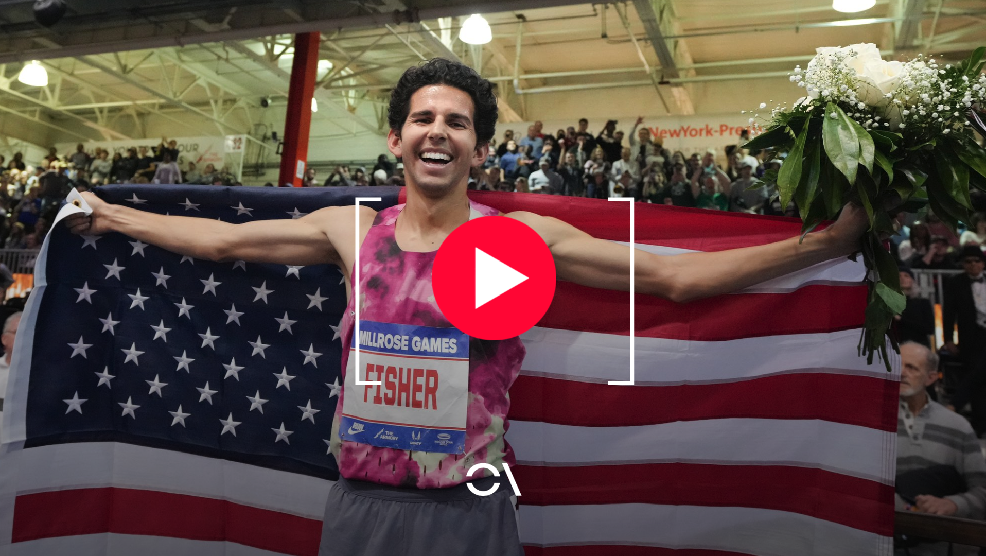 Grant Fisher batió en Boston el récord del mundo de 5000 metros en pista corta. USATF. Grant Fisher batió en Boston el récord del mundo de 5000 metros en pista corta. USATF.