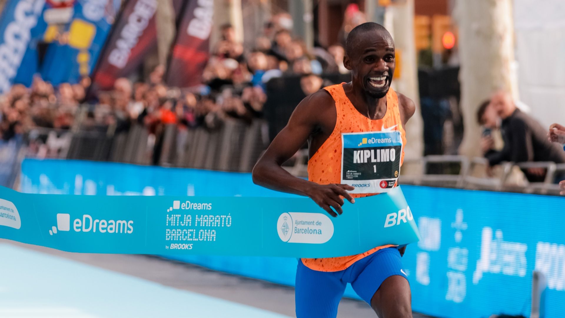 Jacob Kiplimo en la Mitja Marató de Barcelona 2025. SPORTMEDIA Jacob Kiplimo en la Mitja Marató de Barcelona 2025. SPORTMEDIA