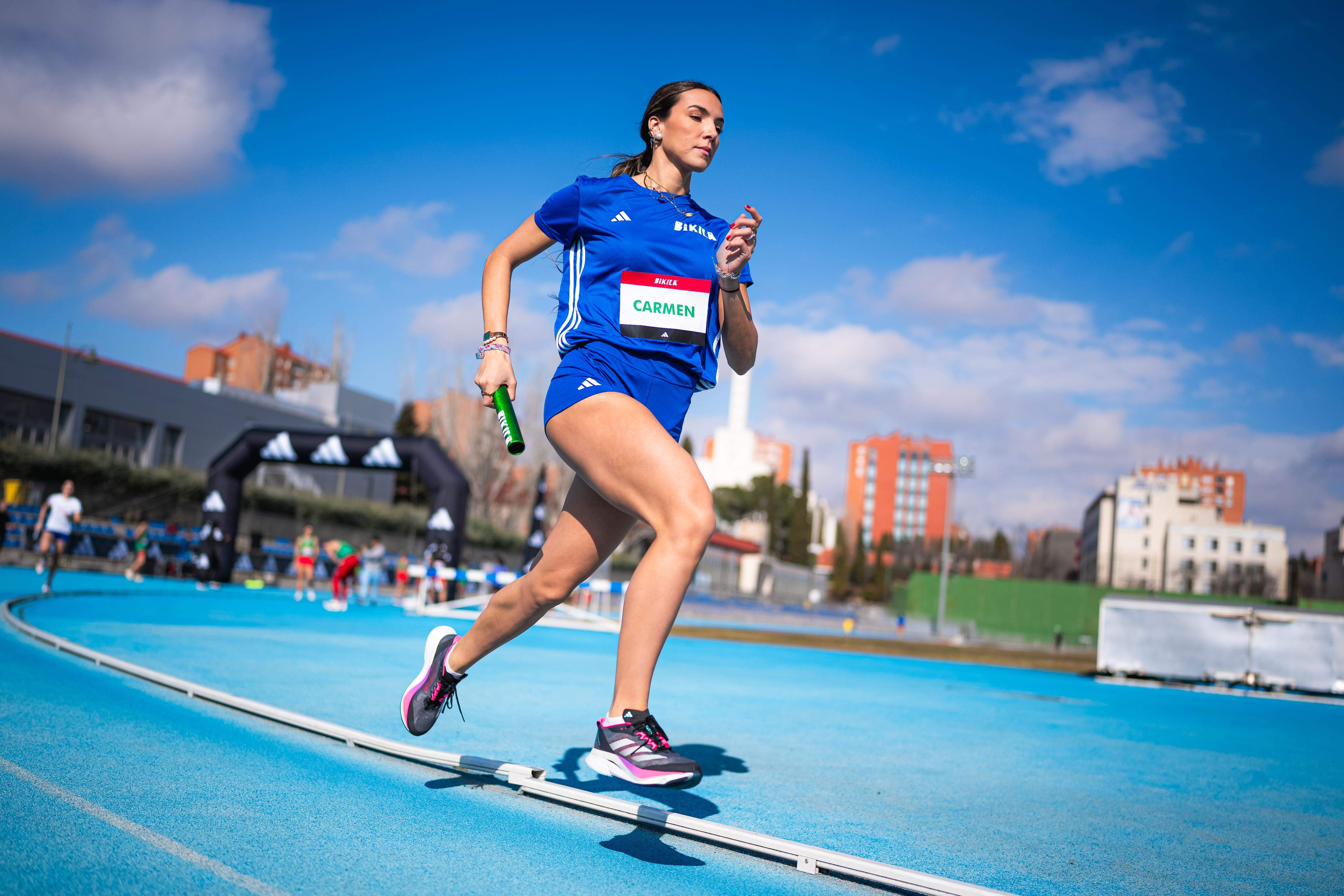 La joven Carmen Rosales, campeona de España de salto de longitud, se defiende de cine también en el 400. VSMPHOTOEVENTS