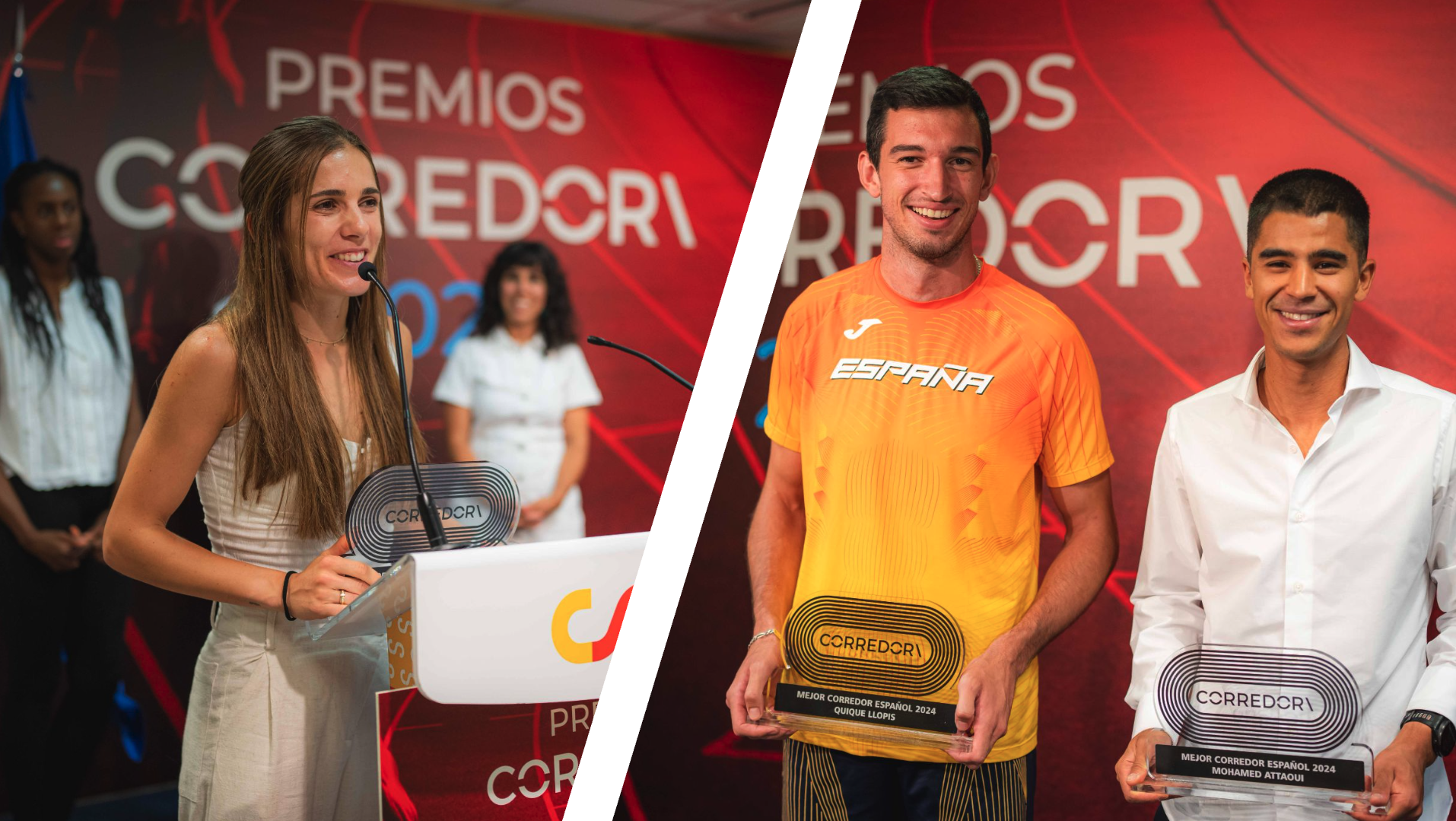 Marta García, Quique Llopis y Moha Attaoui fueron los grandes nombres en los Premios Corredor 2025. VSM PHOTOEVENTS. Marta García, Quique Llopis y Moha Attaoui fueron los grandes nombres en los Premios Corredor 2025. VSM PHOTOEVENTS.
