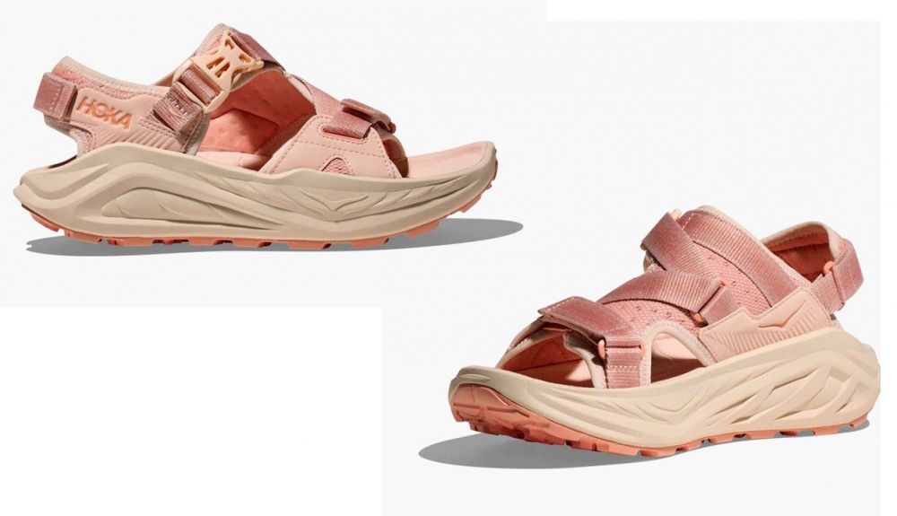 Detalles de las sandalias Hoka Infini Hike TC para mujer