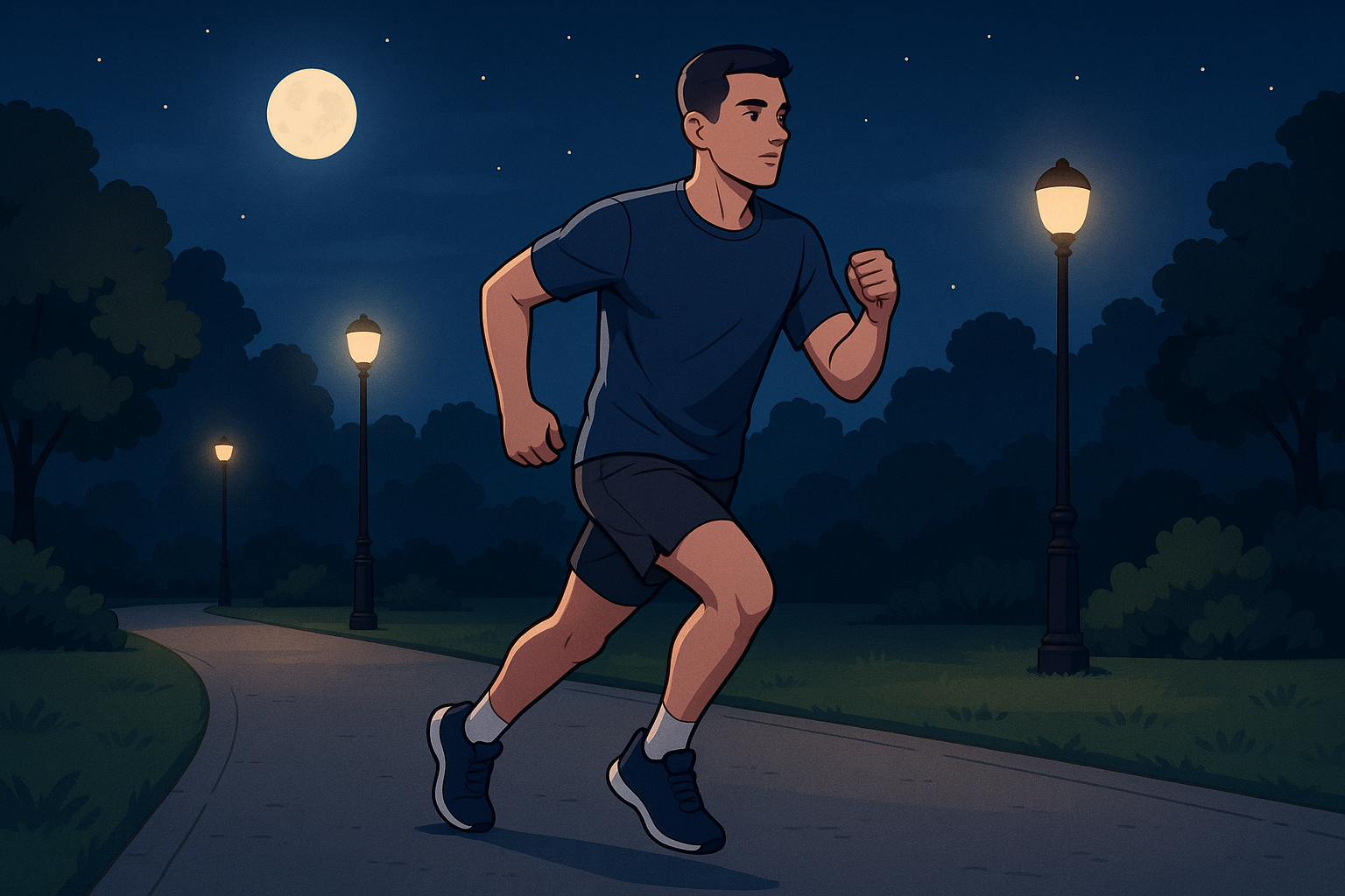 La noche puede ser tanto un escenario silencioso para correr como un aliado de tu descanso y tu salud. La noche puede ser tanto un escenario silencioso para correr como un aliado de tu descanso y tu salud.
