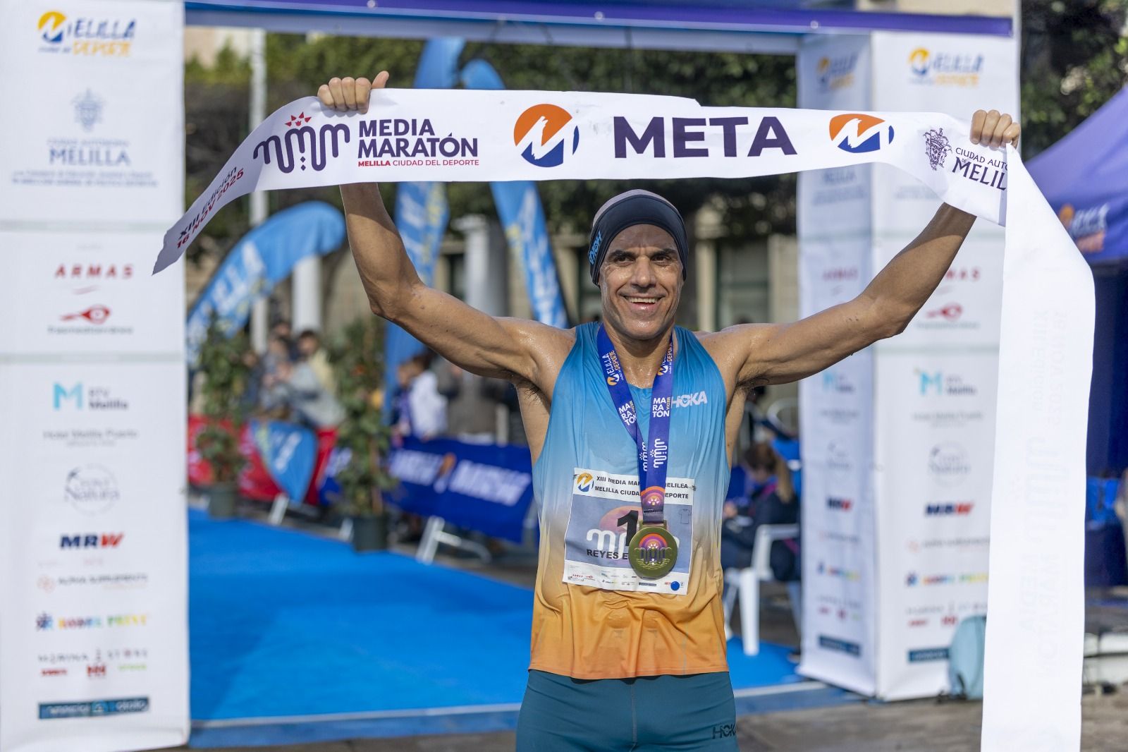 Reyes Estévez fue el ganador de la pasada edición de la Media Maratón Melilla Ciudad del Deporte. GINER GRÁFICO