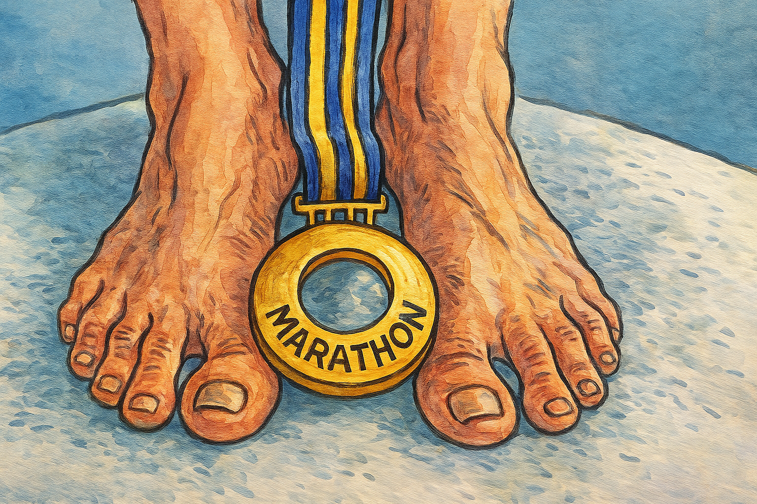 Todo esto es lo que le pasa a tus pies cuando corres un maratón. Todo esto es lo que le pasa a tus pies cuando corres un maratón.