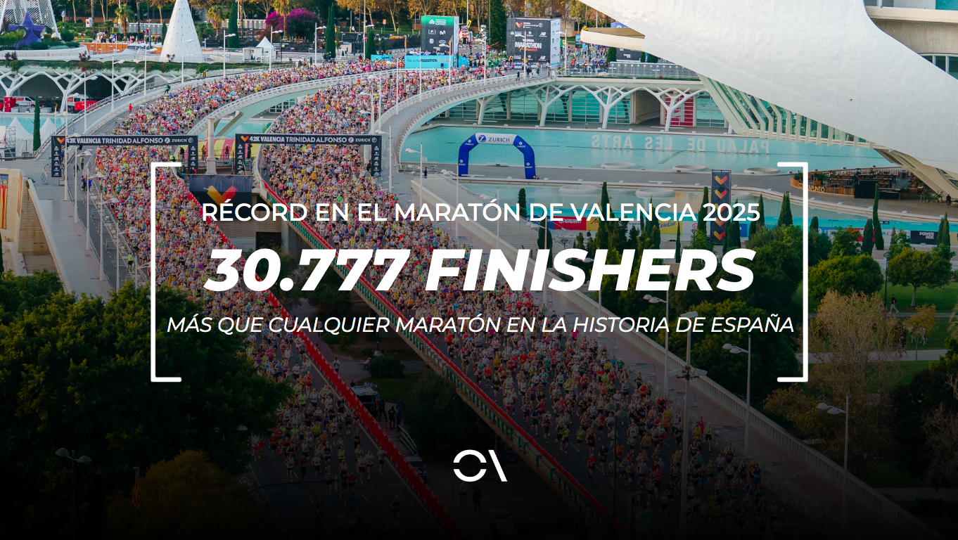 El Maratón de Valencia ha superado las 30.000 personas en línea de meta. El Maratón de Valencia ha superado las 30.000 personas en línea de meta.