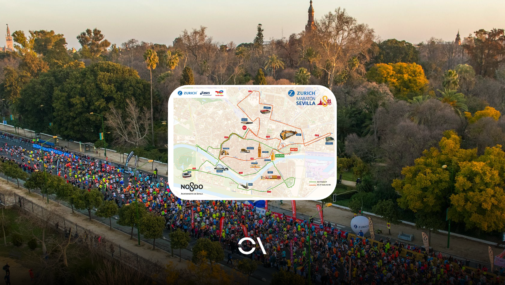 Así es el nuevo recorrido del Zurich Maratón de Sevilla que se estrenará en 2026. Así es el nuevo recorrido del Zurich Maratón de Sevilla que se estrenará en 2026.