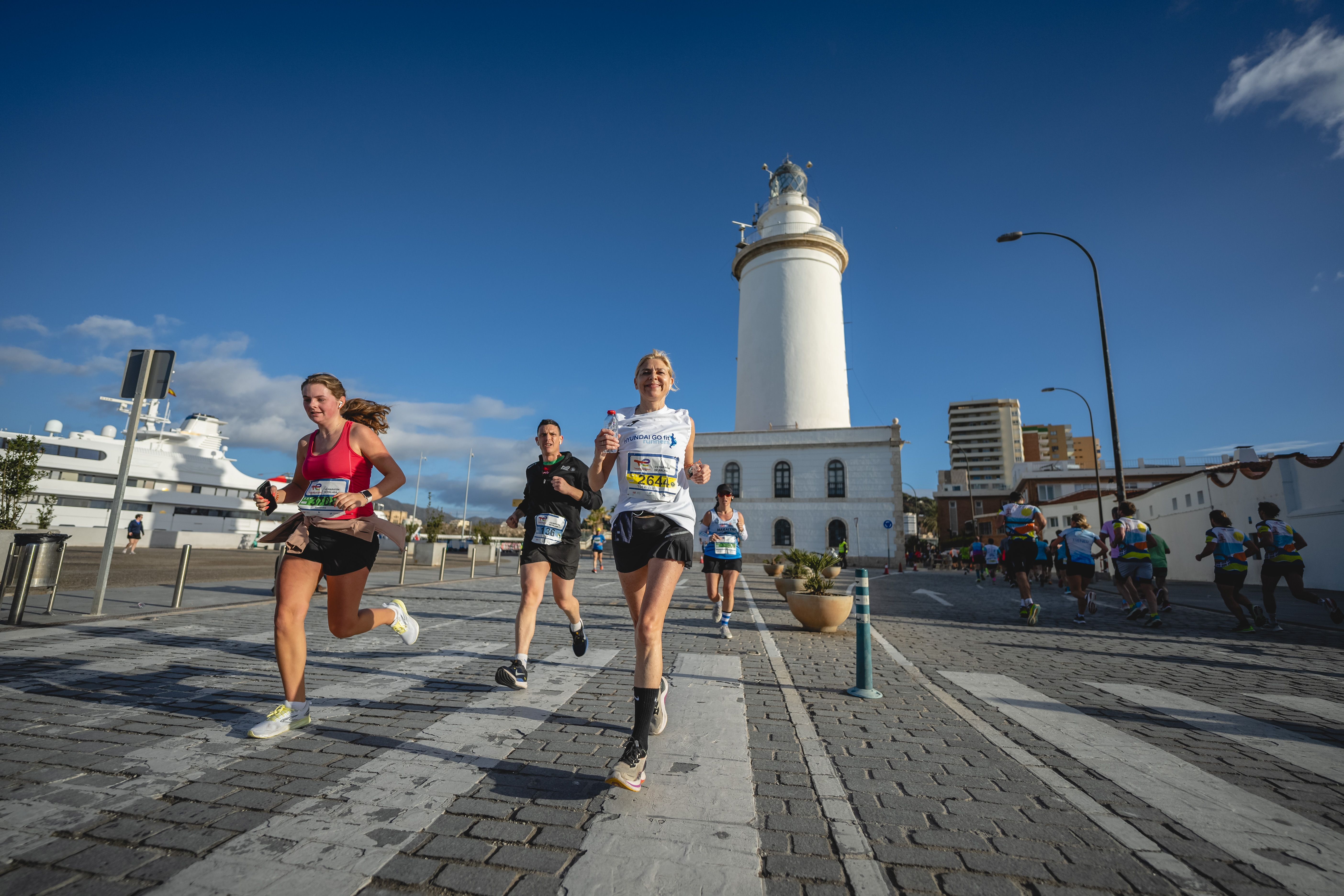 Participantes de la TotalEnergies Media Maratón de Málaga