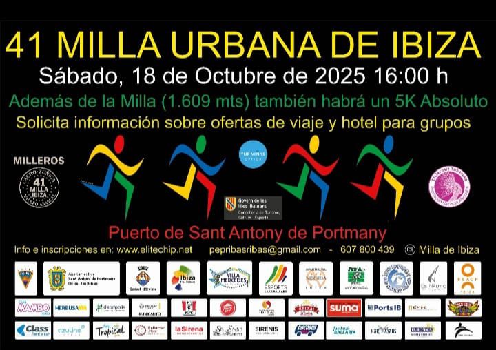 Cartel definitivo Milla de Ibiza 2025