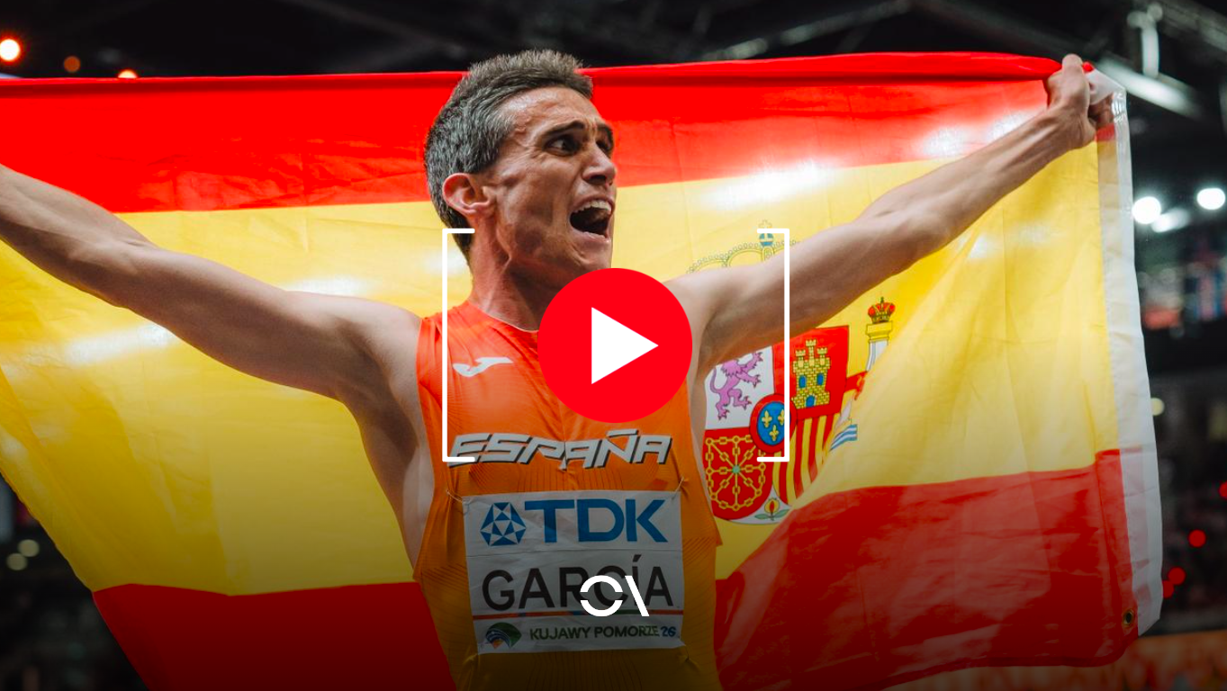 Espectacular carrera de Mariano García para proclamarse campeón del mundo de 1500 metros. FOTORUNNERS.