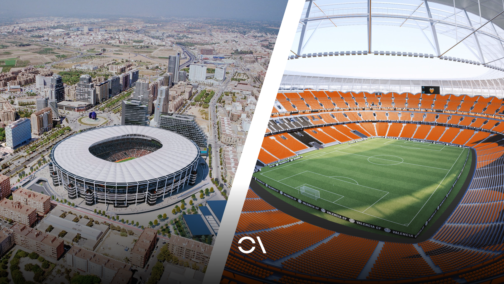 Imágenes de cómo será el Nou Mestalla cuando se disputen partidos de fútbol. Imágenes de cómo será el Nou Mestalla cuando se disputen partidos de fútbol.