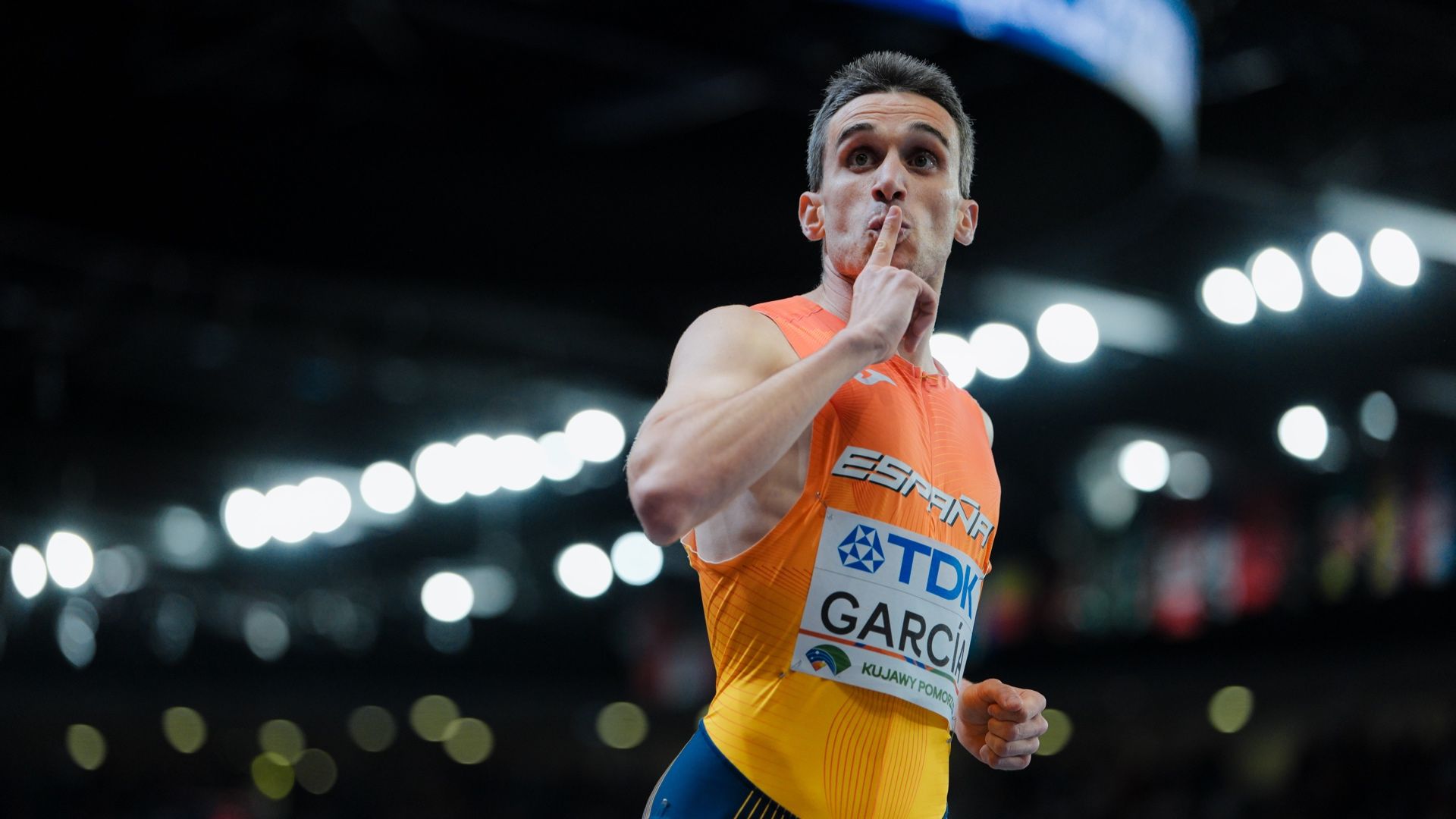 Mariano García durante el Campeonato del Mundo de Pista Cubierta 2026. SPORTMEDIA. Mariano García durante el Campeonato del Mundo de Pista Cubierta 2026. SPORTMEDIA.