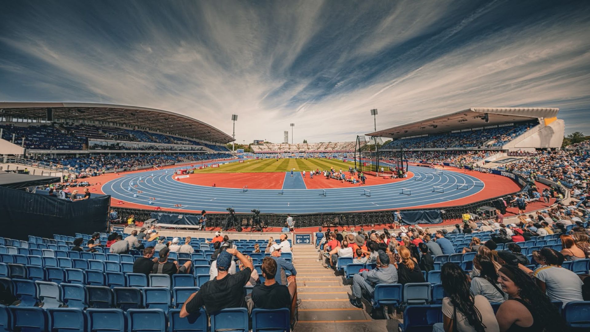 Una imagen del Alexander Stadium de Birmingham con las gradas medio vacías. VSM PHOTOEVENTS.
