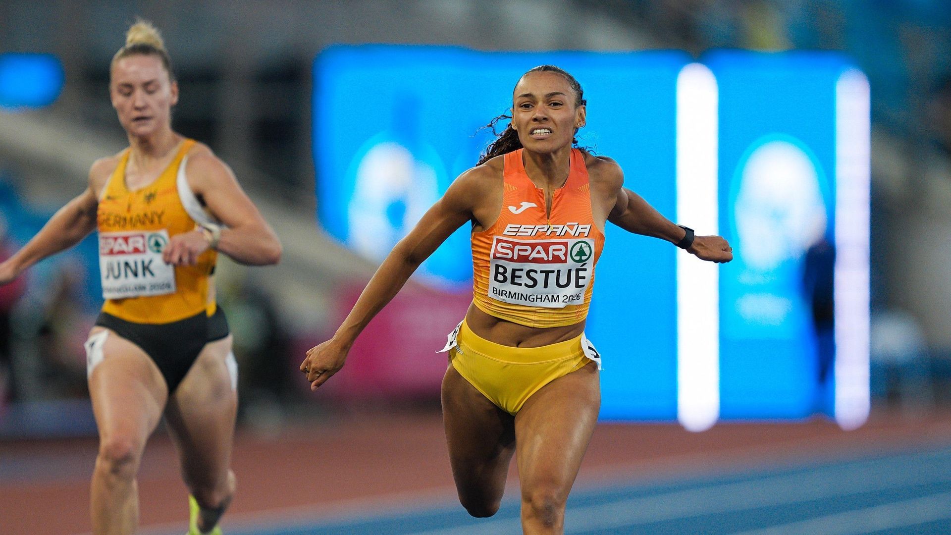 Jaël Bestué en el Campeonato de Europa de Birmingham 2026. SPORTMEDIA.