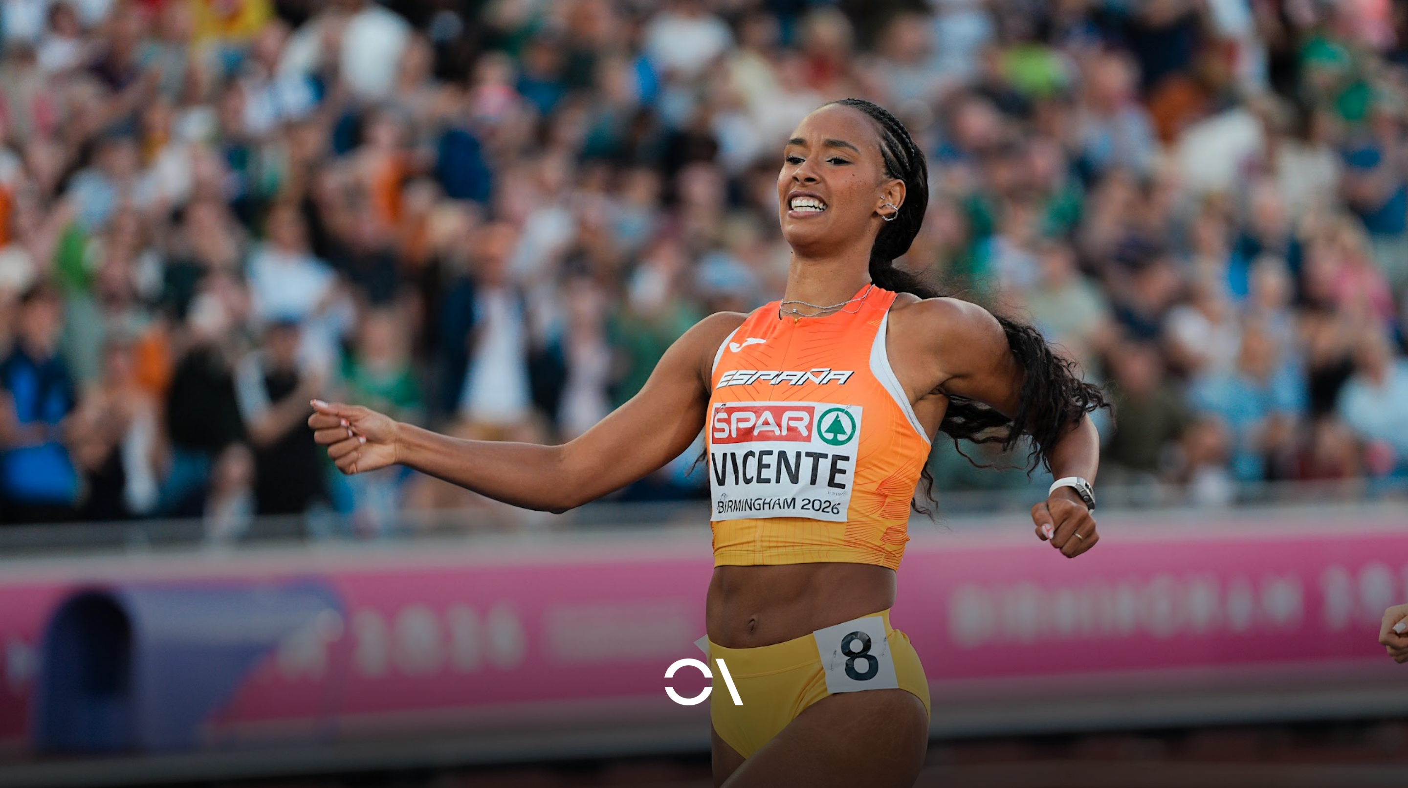 María Vicente vuelve a sonreír: récord de España y finalista europea en Birmingham. María Vicente vuelve a sonreír: récord de España y finalista europea en Birmingham.