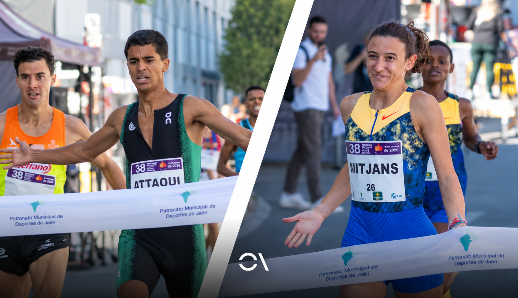 Attaoui y Mitjans se han impuesto en la milla celebrada hoy en Jaén