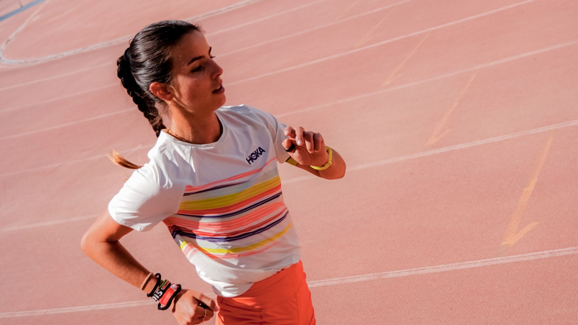 Andrea Romero durante un entrenamiento en Sierra Nevada. SPORTMEDIA.