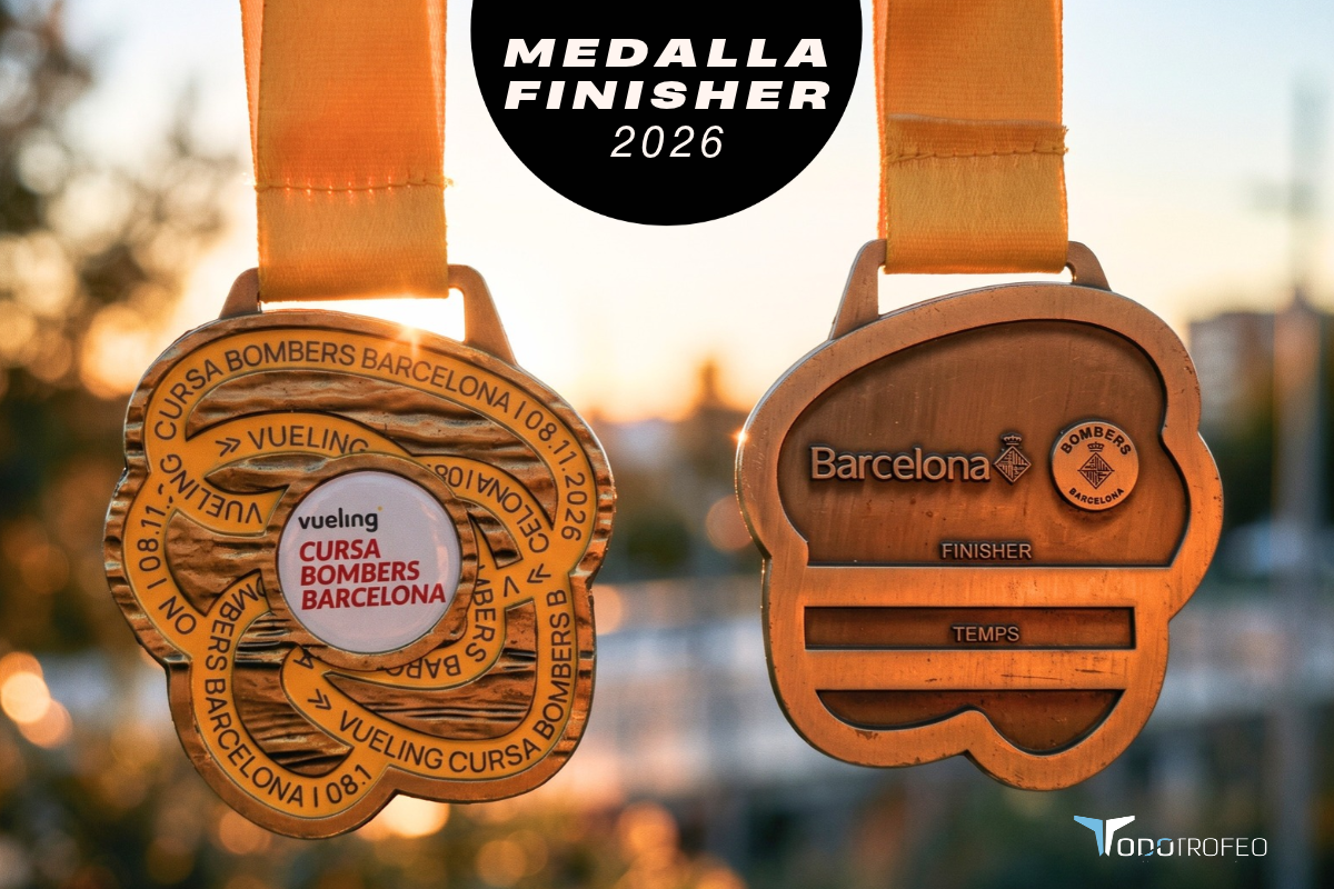 Última semana para apuntarte a la Vueling Cursa Bombers Barcelona: esta es la medalla de finisher
