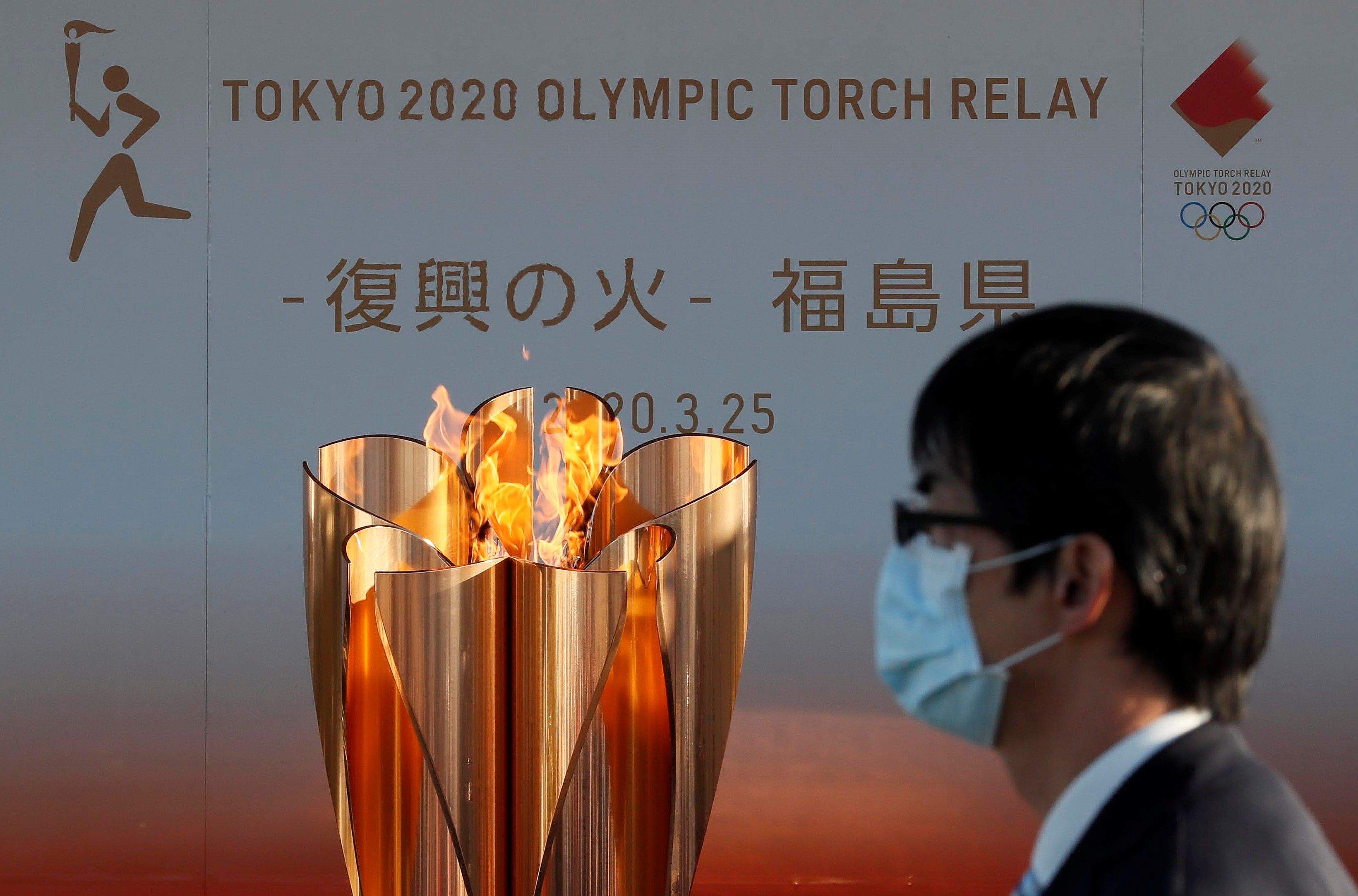 Una imagen de la antorcha olímpica de Tokio 2021. Foto: EFE. Una imagen de la antorcha olímpica de Tokio 2021. Foto: EFE.