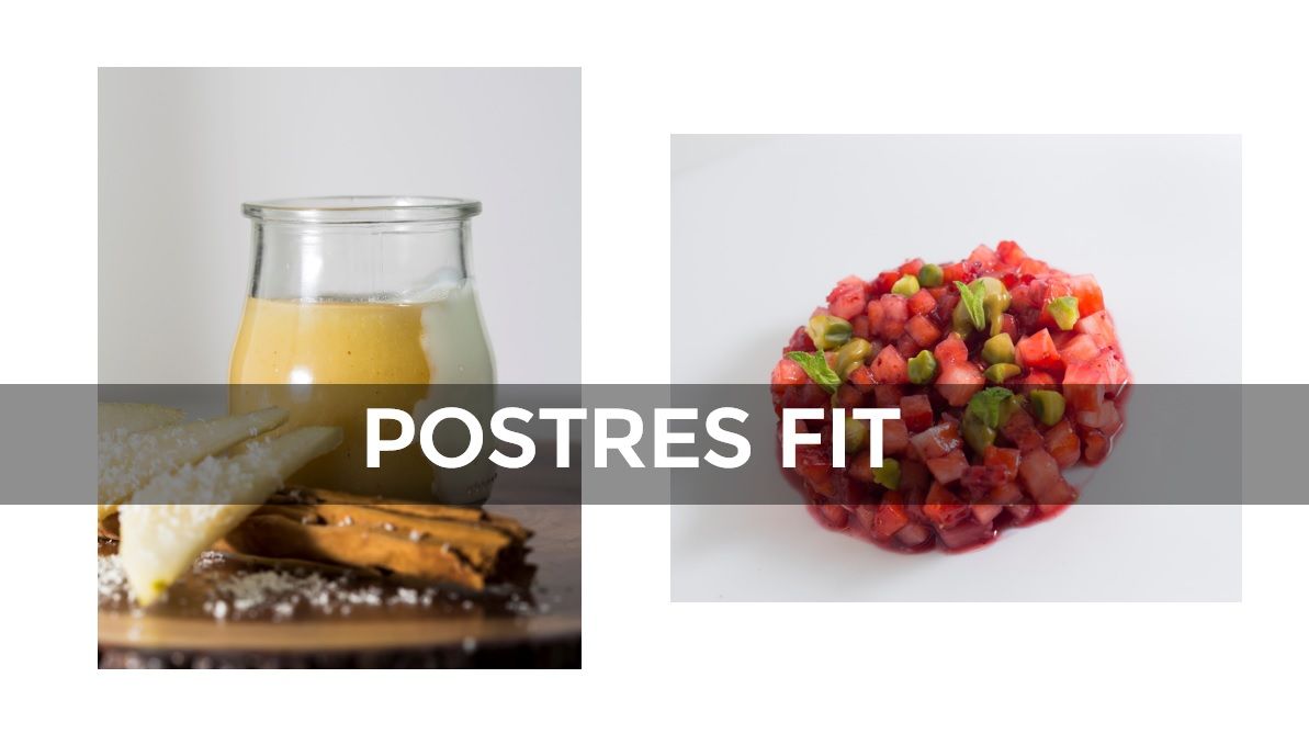 Postres fit, sin azúcares añadidos Postres fit, sin azúcares añadidos