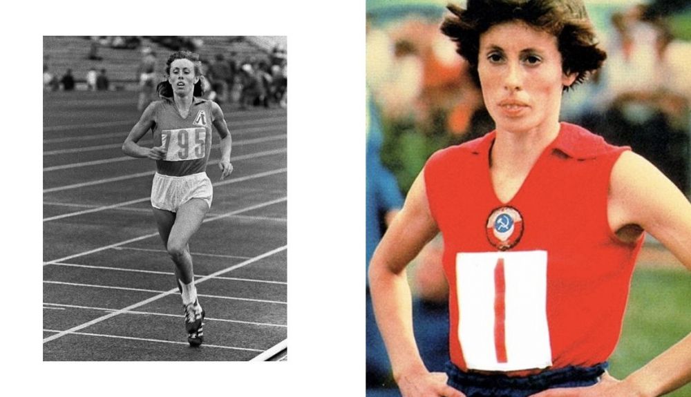 La atleta soviética Tatyana Kazankina.