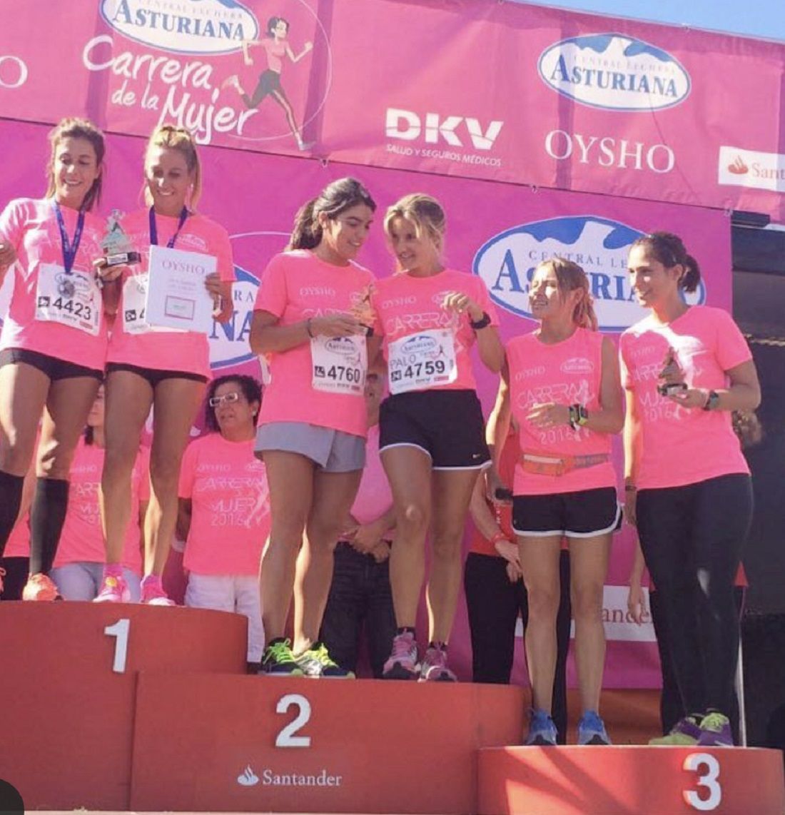 2ª posición por parejas en la Carrera de la Mujer