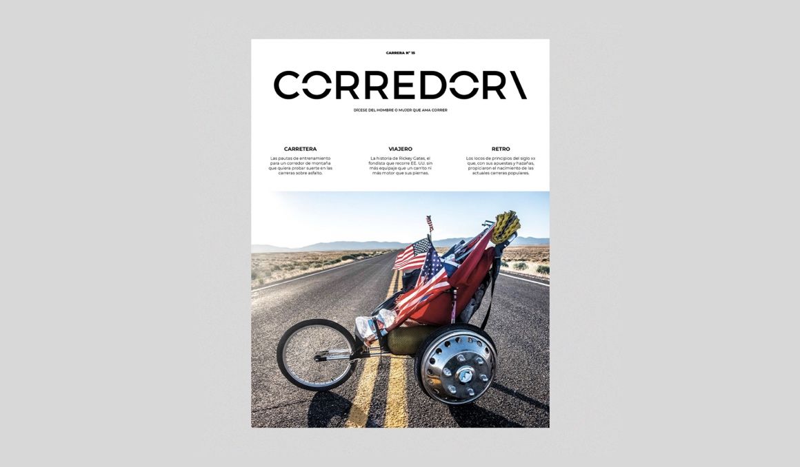 La portada del número 15 de la revista Corredor: aventura pura. Foto: Rickey Gates La portada del número 15 de la revista Corredor: aventura pura. Foto: Rickey Gates