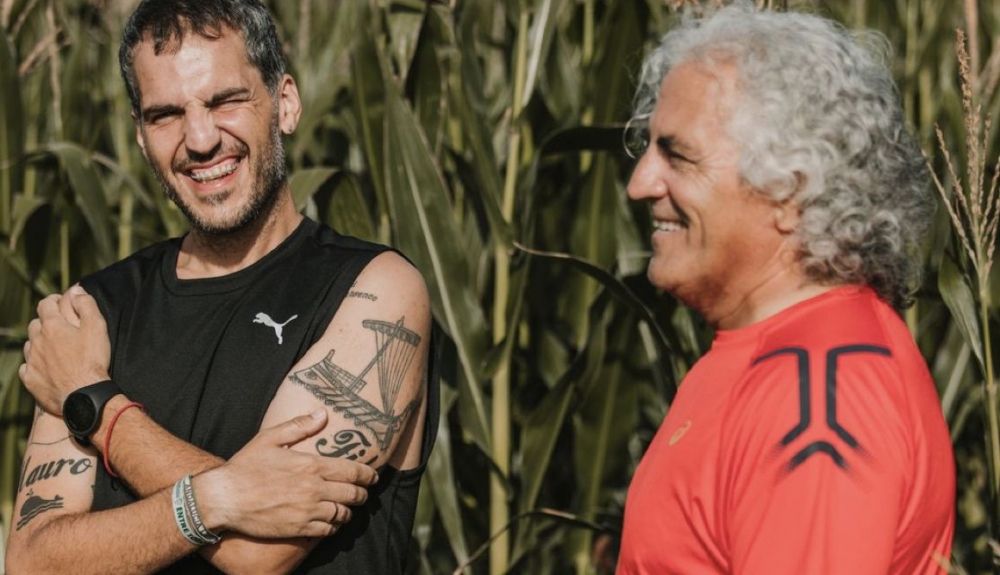 Antonio Agredano y su padre. Foto: David Molina.