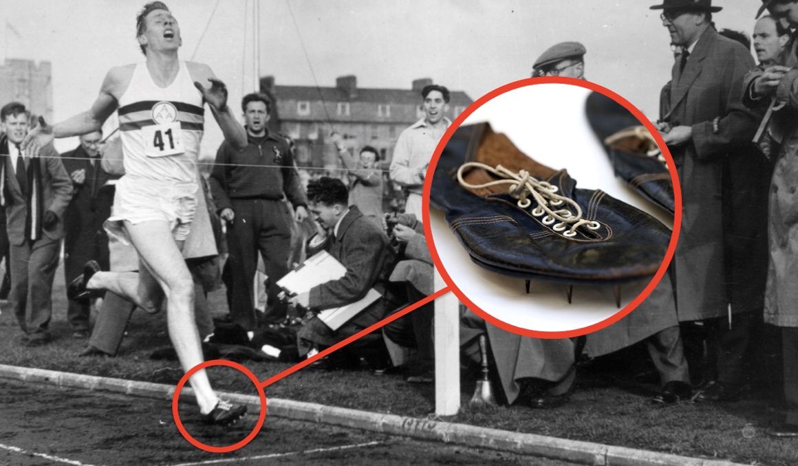 Unas zapatillas de leyenda, las que calzó Bannister para bajar de los 4 minutos en la milla.
