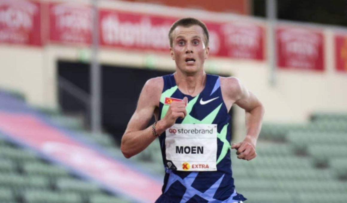 Sondre Moen: 62 vueltas y media para un nuevo récord de Europa. Foto: Eirik Førde.
