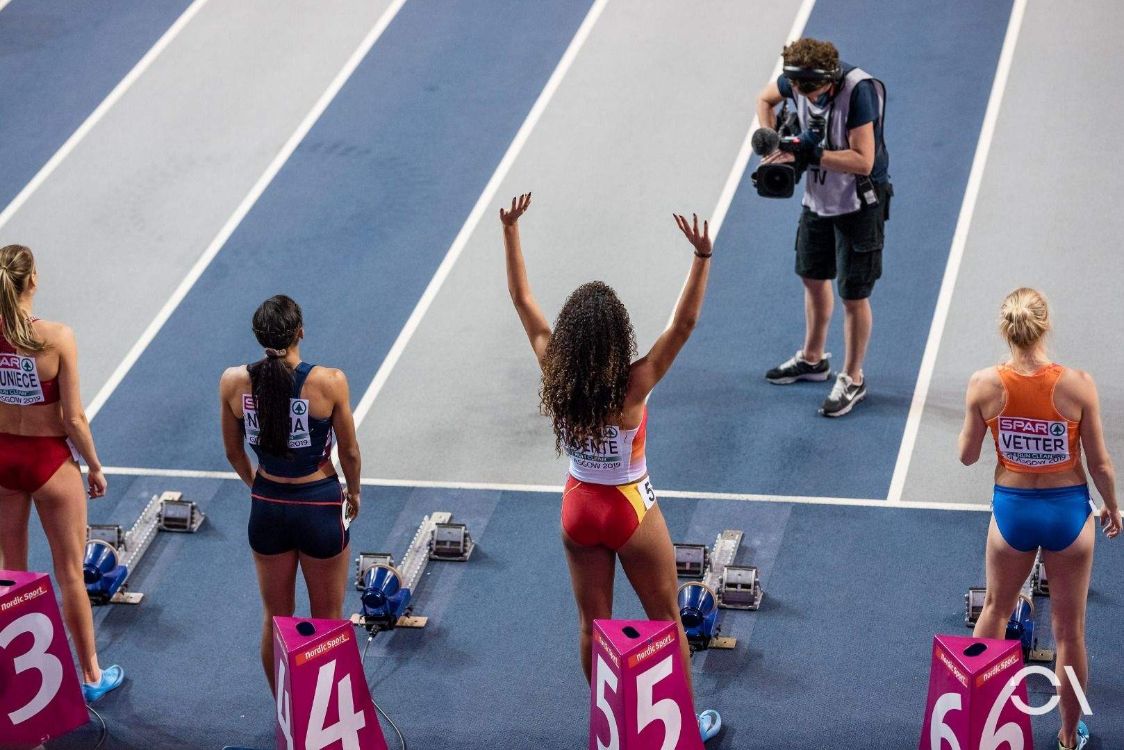 Una imagen de María Vicente en el Campeonato de Europa de Glasgow 2019. Foto: Sportmedia. Una imagen de María Vicente en el Campeonato de Europa de Glasgow 2019. Foto: Sportmedia.