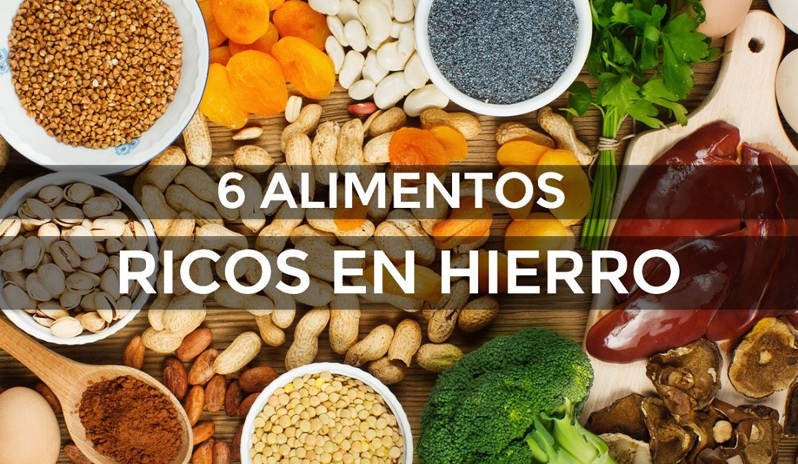 6 alimentos ricos en hierro