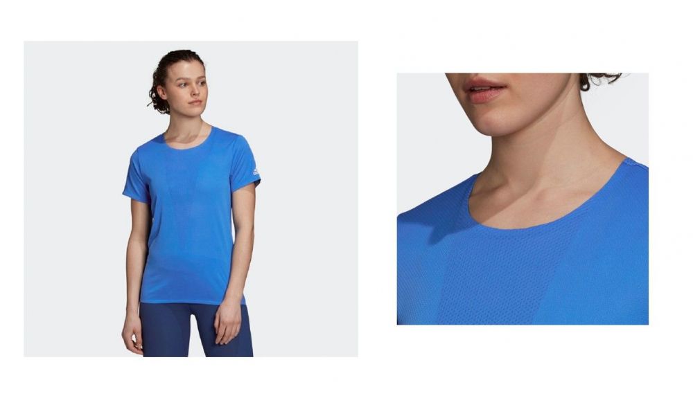 Detalle cuello - Camiseta Training HEAT.RDY de Adidas