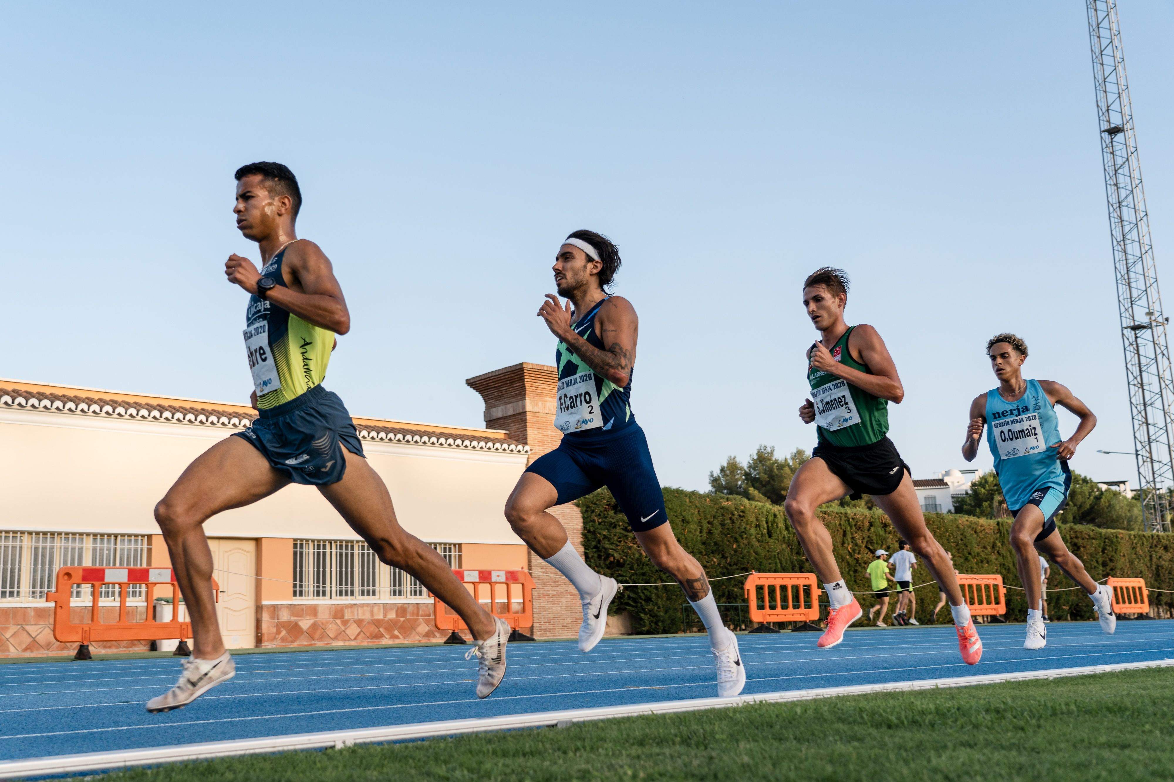 Una imagen de la carrera de 1.500 metros masculina.
