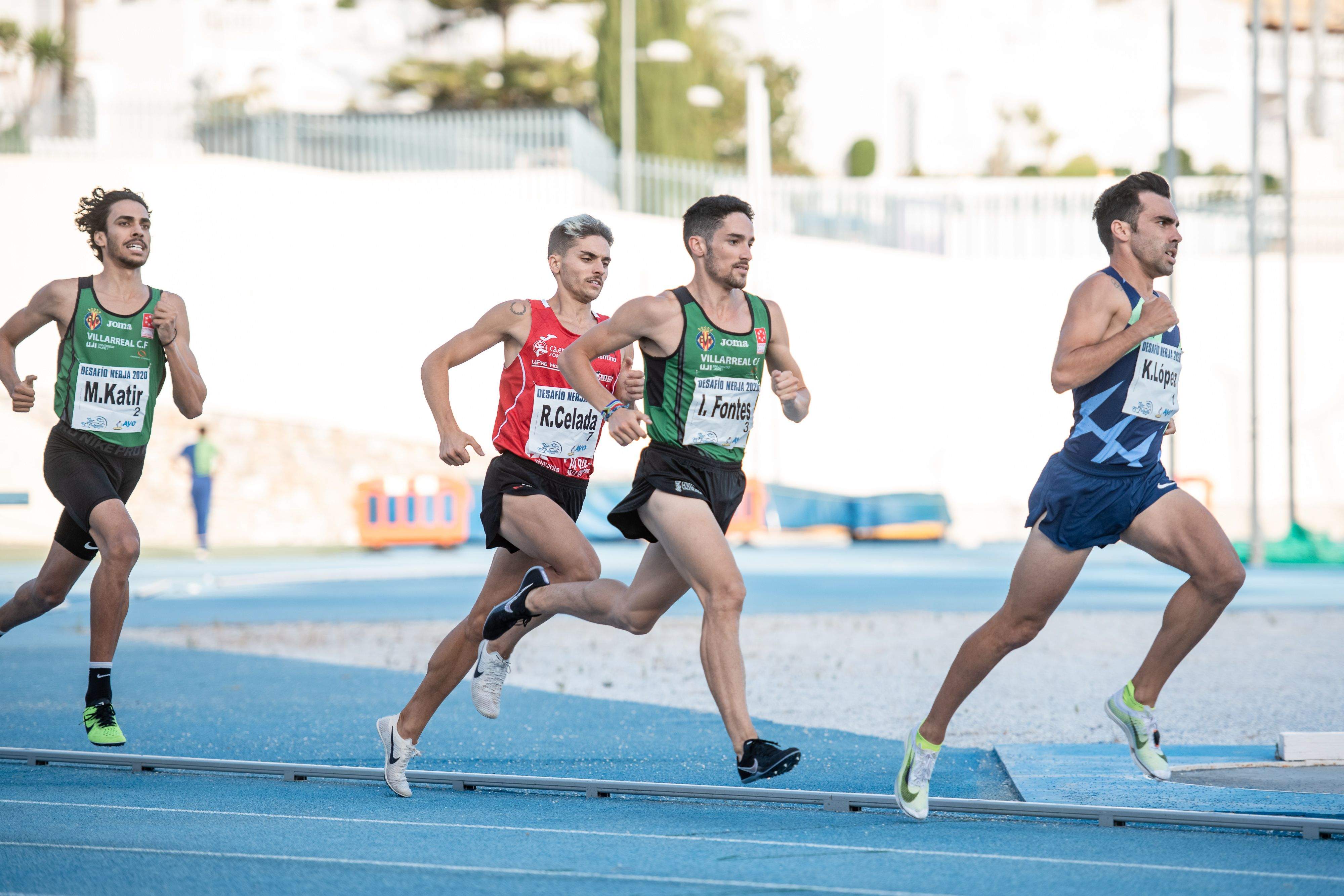Una imagen de la carrera de 1.500 metros masculina.