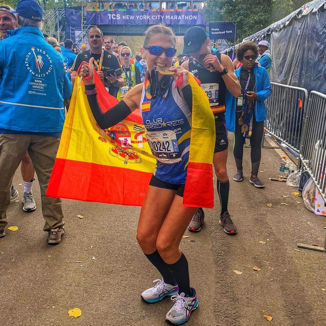 Carol en el maratón de Nueva York