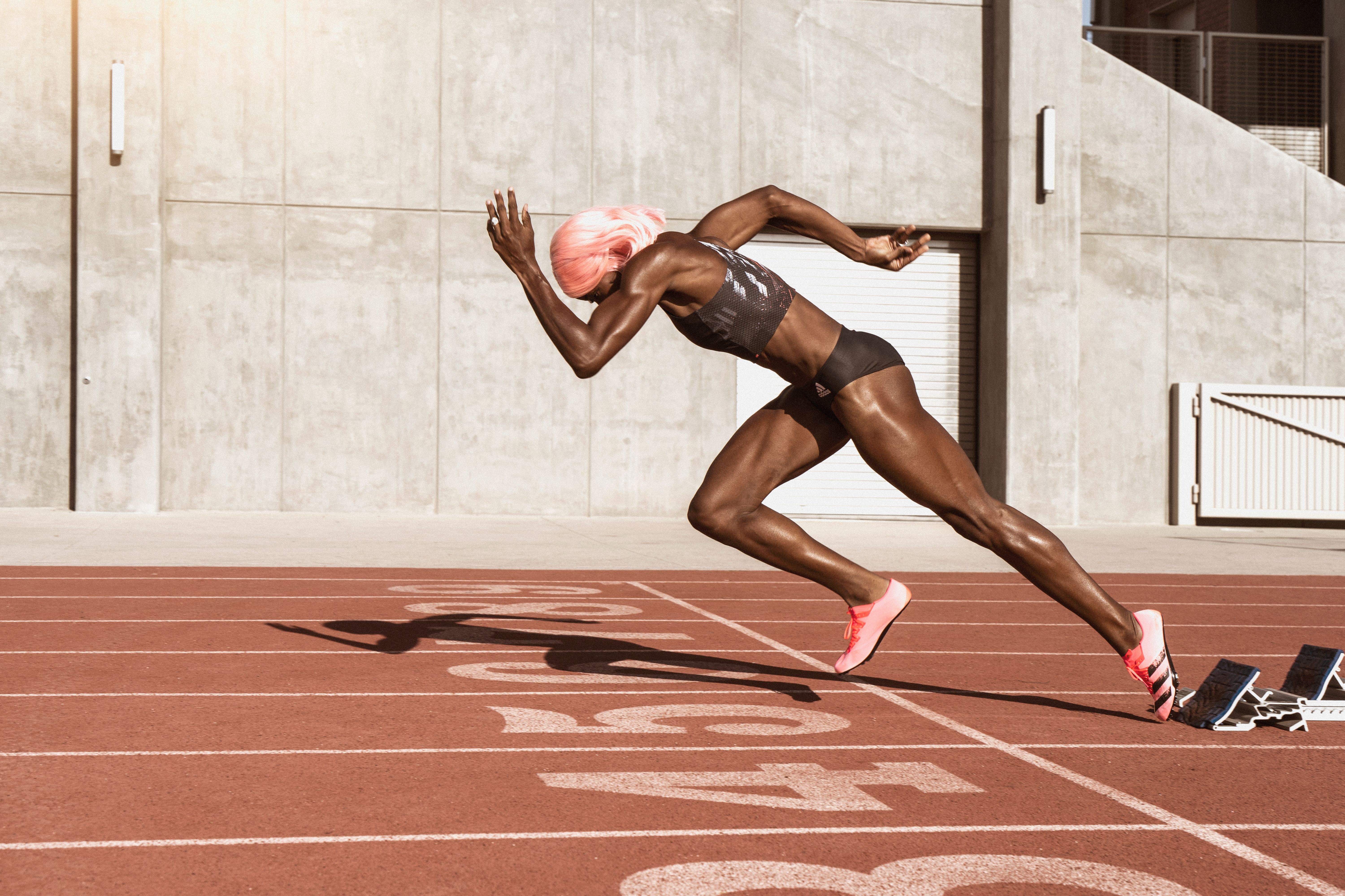 Shaunae Miller Uibo  con las adidas TOKYO Collection 